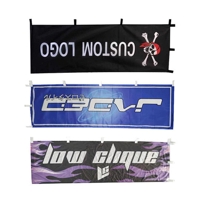 As bandeiras exteriores de Mini Nobori Flag Vertical Advertising personalizaram Logo Printing