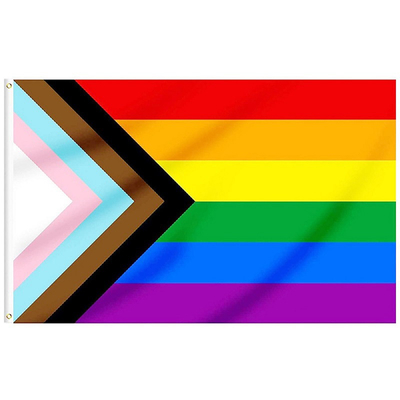 Digitas que imprimem o material bissexual do poliéster da bandeira 3x5 Ft 100d de LGBT