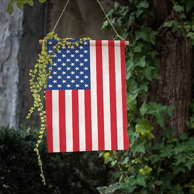 Bandeiras feito-à-medida do jardim do poliéster para decorações exteriores do feriado