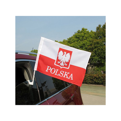 Bandeiras de país lisas do carro da bandeira do carro da sublimação do poliéster com suporte