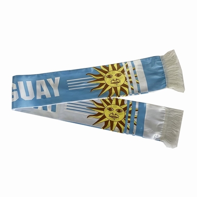 Lenço feito sob encomenda do futebol de Yaoyang Uruguai do lenço da cópia da bandeira nacional