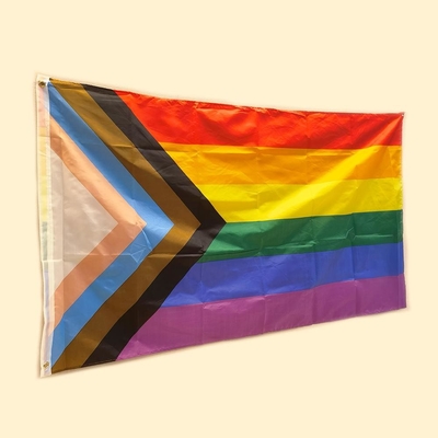 Poliéster multicolorido de Lgbt 3x5 Pride Flag 100D com cor quatro