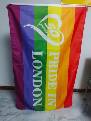 Digitas que imprimem a bandeira Pride Flag bissexual lésbica alegre de 3x5 LGBT