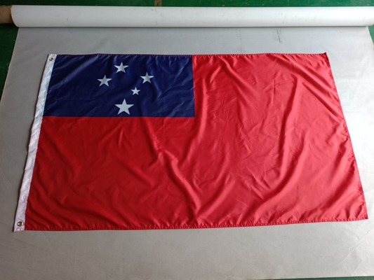 Bandeira do País Samoa Poliéster 3X5 pés CMYK Cor Bandeira Nacional Samoa