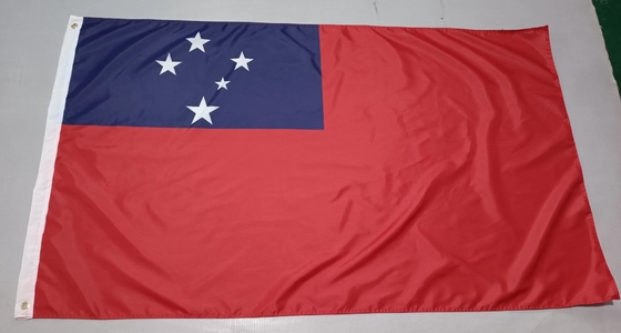 Bandeira do País Samoa Poliéster 3X5 pés CMYK Cor Bandeira Nacional Samoa