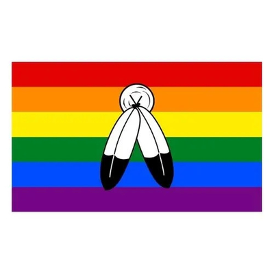 Impressão digital arco-íris bandeira LGBT 3x5 pés 100D poliéster bandeira bissexual