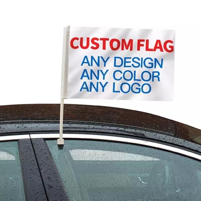 Bandeiras feitas sob encomenda do carro de Inglaterra das bandeiras decorativas feitas sob encomenda da janela de carro do poliéster