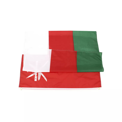 Bandeira 100% nacional de Omã do poliéster feito sob encomenda da bandeira das bandeiras 3x5 Ft
