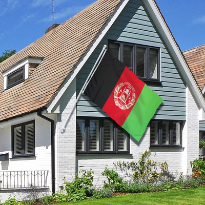 Do poliéster feito sob encomenda da bandeira da cor 3x5 de CMYK bandeira 100% internacional de Afeganistão