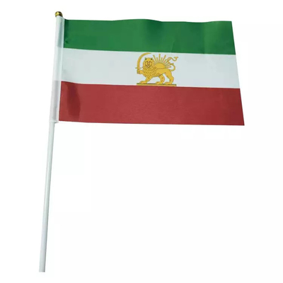 Mão velha portátil Irã Lion Mini Polyester Hand Held Flags da bandeira de Irã