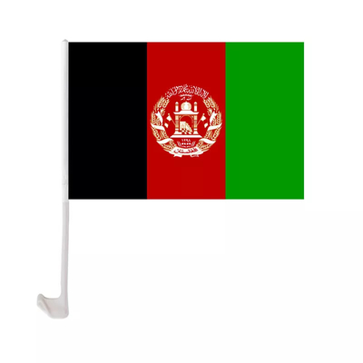 Bandeira internacional de Afeganistão do poliéster das bandeiras da janela de carro da impressão a cores de Pantone