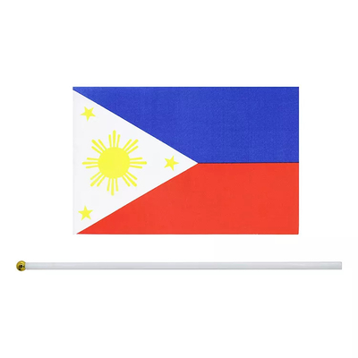 Bandeiras à mão filipinas nacionais filipinos portáteis da bandeira 14x21cm