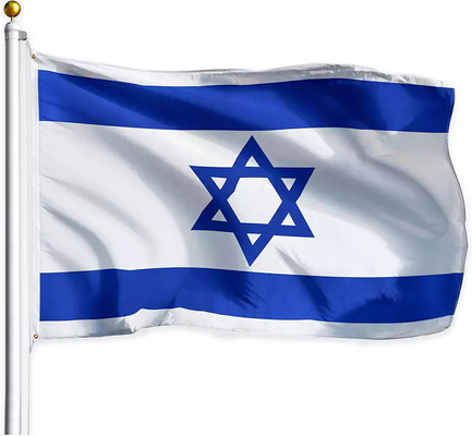 3x5ft Israel National Flag Single /Double tomou partido imprimindo bandeiras do mundo do poliéster