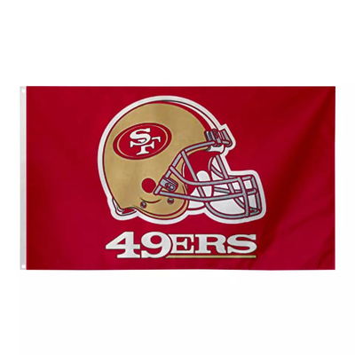 Bandeiras feitas sob encomenda Eco Frendly de Team Flags 3x5ft do futebol dos San Francisco 49ers do NFL SF