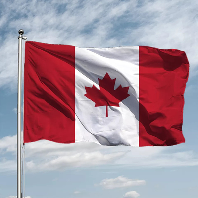bandeiras do mundo do poliéster de 150cmx90cm que penduram a bandeira de país de Canadá do estilo