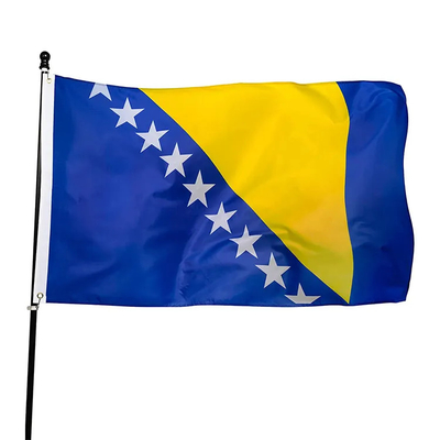 Bandeiras rápidas Bósnia do mundo do poliéster da entrega 150x90cm e bandeira de Herzegovina